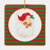 両面サンタ/正方形 セラミックオーナメント (裏面)