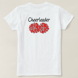 両面シニア・チアリーダー・レッドグレーTシャツ Tシャツ