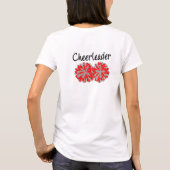 両面シニア・チアリーダー・レッドグレーTシャツ Tシャツ (裏面)