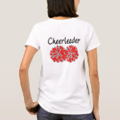 両面シニア・チアリーダー・レッドグレーTシャツ Tシャツ (裏面)