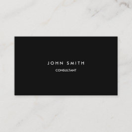 両面シンプルな基本的な黒 名刺
