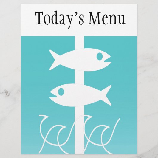 両面シーフードをテーマにしたメッドフライヤー (正面)