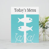 両面シーフードをテーマにしたメッドフライヤー (スタンド正面)