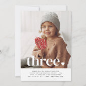 両面ジョイントフォト誕生日招待状-ハート 招待状 (裏面)