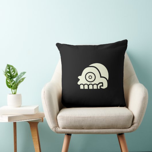 両面スカル枕 クッション (椅子)
