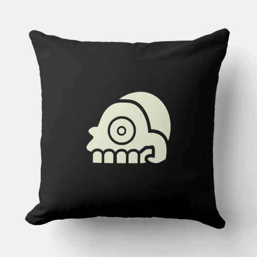 両面スカル枕 クッション (正面)