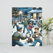 両面スノーボールファイトスクラップブック紙 (スタンド正面)