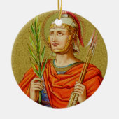 両面セバスチャン(SNV 24)サークルセラミック セラミックオーナメント (正面)