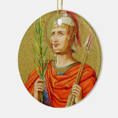 両面セバスチャン(SNV 24)サークルセラミック セラミックオーナメント (左)