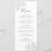 両面セージ緑ボホフローラ結婚ズ飲料+ メニュー (正面)