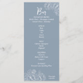 両面ダスティブルーボー結婚ホフローラ飲料+ メニュー (裏面)