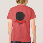 両面チビ(小さくかわいく書いた感じ)すごい者 トライブレンドTシャツ (裏面)