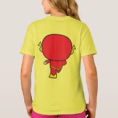 両面チビ(小さくかわいく書いた感じ)フラッシュ Tシャツ (裏面)