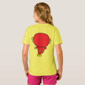 両面チビ(小さくかわいく書いた感じ)フラッシュ Tシャツ (裏面フル)