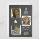 両面チャルクボードタイポグラフィフラットフォトカード シーズンカード (裏面)