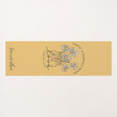 両面デイジー感動的引用文 ヨガマット (裏面(横))