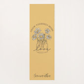 両面デイジー感動的引用文 ヨガマット (裏面)