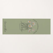 両面デイジー感動的引用文 ヨガマット (正面(横))