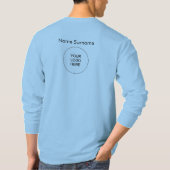 両面デザインアップロードロゴの追加メニュー Tシャツ (裏面)