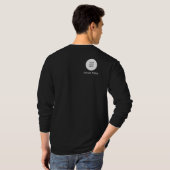 両面デザイン会社のロゴMens Work Tシャツ (裏面フル)