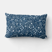 両面デザイン | ボホフローラビューティフル ランバークッション (裏面)