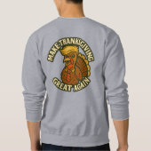 両面トランプキン パンプキン - アメリカを再び偉大にしよう スウェットシャツ (裏面)