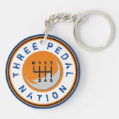 両面トームストーン手動キーチェーン キーホルダー (裏面)