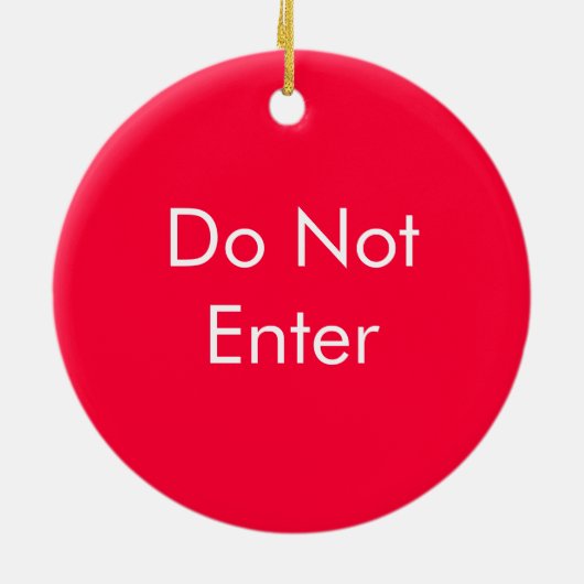 両面ドアのこつを書き入れて下さい/書き入れないで下さい セラミックオーナメント (裏面)