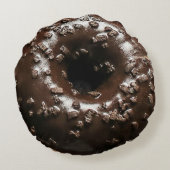 両面ドーナツ：レインボーブラインド&チョコレート ラウンドクッション (裏面)