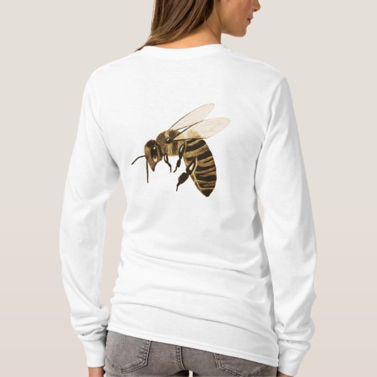 両面ハチ Tシャツ (裏面)