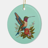 両面ハミングバードオーナメント セラミックオーナメント (左)