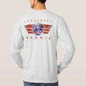 両面ハリス – ウォルズウィング/スタンプメダリオン Tシャツ (裏面)