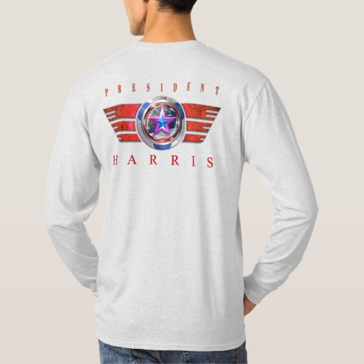 両面ハリス – ウォルズウィング/スタンプメダリオン Tシャツ (裏面)