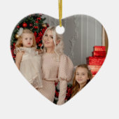 両面ハートオーナメント- Photo & Verse Keepsake! セラミックオーナメント (正面)