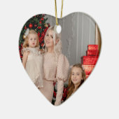両面ハートオーナメント- Photo & Verse Keepsake! セラミックオーナメント (左)