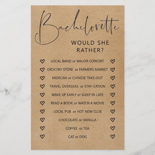 両面バチェロレッテ (正面)