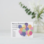 両面バルーン名刺 名刺 (スタンド正面)