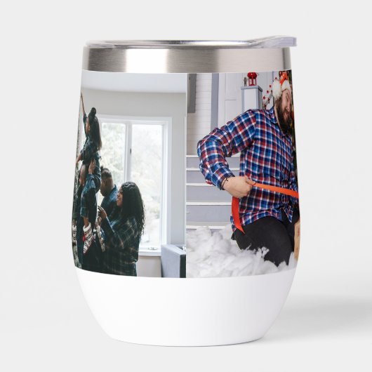 両面パーソナライズされたの家族のクリスマスフォト (左面)