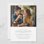 両面パーソナライズフォトウェディングアナウンスメント 招待状 (裏面)