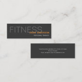 両面パーソナルトレーナーモダンプロフェッショナル スキニー名刺 (正面/裏面)