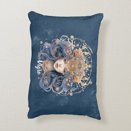 両面ビグロアート徴候名前をカスタムする アクセントクッション (裏面(縦))