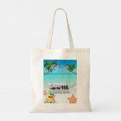 両面ビーチバッグ専門豚 トートバッグ (裏面)