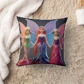 両面ピロー：フェアリーお洒落クイーン クッション (ブランケット)