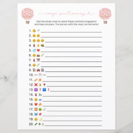 両面ピンクホットエアバルーン絵文字ゲームカード