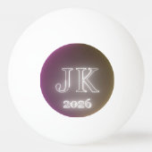 両面ピンポン球 JK 2026 卓球ボール (正面)