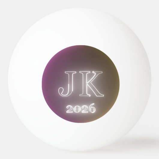 両面ピンポン球 JK 2026 卓球ボール (裏面)
