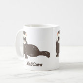 両面フェレーパーソナライズされたト所有者 コーヒーマグカップ (正面左)