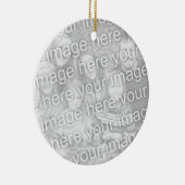 両面フォトオーナメント(2枚のカスタムイメージ) セラミックオーナメント (右)