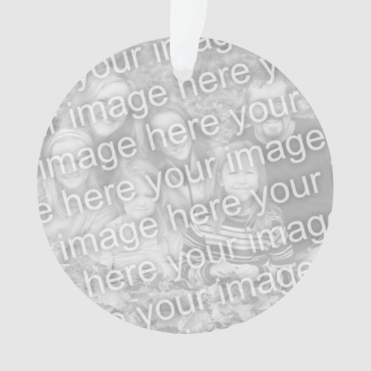 両面フォトオーナメント(2枚のカスタム写真) オーナメント (正面)