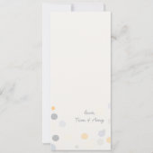 両面フォトカード: シャンパンバブル 招待状 (裏面)